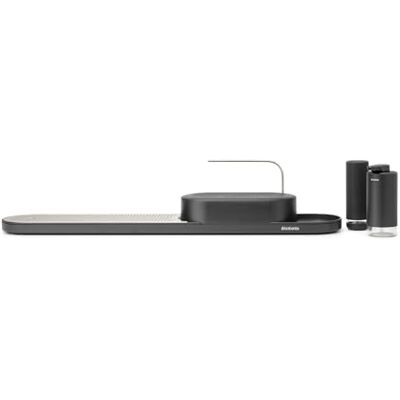 Brabantia SinkStyle organizerset met gootsteenorganizer met afdruipbak, zeepdispenser en afneembare roestvrijstalen plaat Brabantia SinkStyle organizerset met gootsteenorganizer met afdruipbak, zeepdispenser en afneembare roestvrijstalen plaat