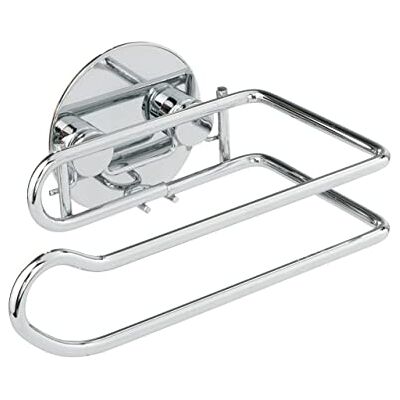 WENKO Turbo-Loc® Toiletpapierhouder – bevestiging zonder boren, staal, 14 x 6 x 9 cm, verchroomd WENKO Turbo-Loc® Toiletpapierhouder – bevestiging zonder boren, staal, 14 x 6 x 9 cm, verchroomd