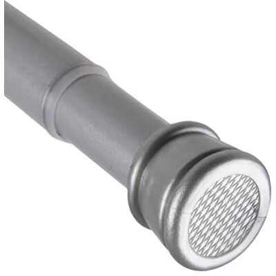 Bestlivings Gordijnroede zonder boren, 60-90 cm, zilver Ø 22/25 mm, traploos verstelbaar, antislip eindstukken, roestvrij staal, klemstang voor ramen, deur Bestlivings Gordijnroede zonder boren, 60-90 cm, zilver Ø 22/25 mm, traploos verstelbaar, antislip eindstukken, roestvrij staal, klemstang voor ramen, deur