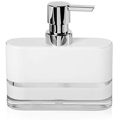 Möve Line Zeepdispenser van acryl, 13 x 4 x 14 cm, wit Möve Line Zeepdispenser van acryl, 13 x 4 x 14 cm, wit