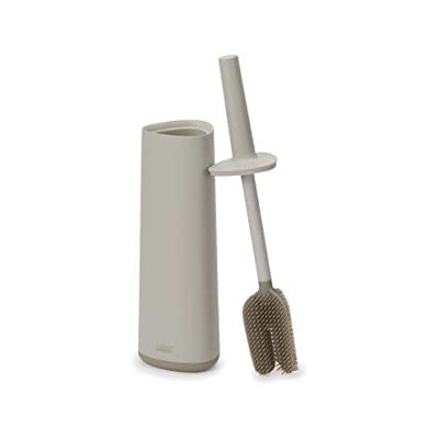 Joseph Joseph Flex 360 Advanced Toilet Brush Smart Storage Holder Set met verwisselbare borstelkop, druppelt niet, geen vuilophoping en drievoudig effect, ecru Joseph Joseph Flex 360 Advanced Toilet Brush Smart Storage Holder Set met verwisselbare borstelkop, druppelt niet, geen vuilophoping en drievoudig effect, ecru