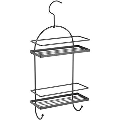 MSV Doucheplank van mat zwart aluminium voor shampoo, douchegel MSV Doucheplank van mat zwart aluminium voor shampoo, douchegel