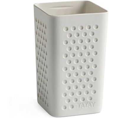 TATAY Bohol beker voor tandenborstels, afmetingen 6,5 x 6,5 x 11 cm TATAY Bohol beker voor tandenborstels, afmetingen 6,5 x 6,5 x 11 cm