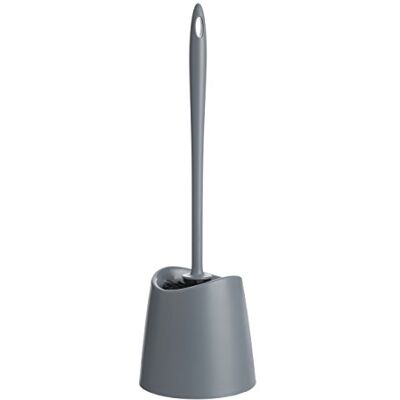 TATAY Toiletborstel standaard, polypropyleen, zwarte borstel, BPA-vrij, gemaakt in Spanje. Grijs. Afmetingen: 12 x 12 x 38 cm TATAY Toiletborstel standaard, polypropyleen, zwarte borstel, BPA-vrij, gemaakt in Spanje. Grijs. Afmetingen: 12 x 12 x 38 cm