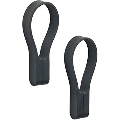 Zone Denmark Loop Magneet voor handdoek, 9 cm, 2 stuks, zwart Zone Denmark Loop Magneet voor handdoek, 9 cm, 2 stuks, zwart