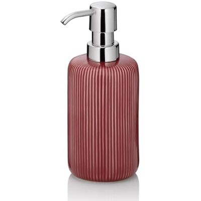 kela Zeepdispenser, 350 ml, rood, keramiek, pompfles, navulbaar, glanzend kela Zeepdispenser, 350 ml, rood, keramiek, pompfles, navulbaar, glanzend