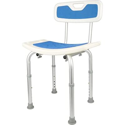 LANTUS Badkruk, in hoogte verstelbare douchestoel met antislip rubberen poten, multifunctioneel, voor ouderen, gewonden of zwangere mensen LANTUS Badkruk, in hoogte verstelbare douchestoel met antislip rubberen poten, multifunctioneel, voor ouderen, gewonden of zwangere mensen