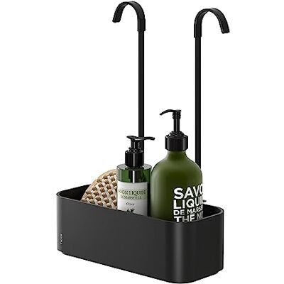 Tiger 2-Store 25 cm hangende doucheplank voor douchekraan zwart Tiger 2-Store 25 cm hangende doucheplank voor douchekraan zwart
