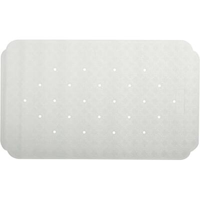 Spirella Ruby Antibacteriële antislip douchemat met zuignappen, wit, ca. 70 x 40 cm, natuurlijk rubber Spirella Ruby Antibacteriële antislip douchemat met zuignappen, wit, ca. 70 x 40 cm, natuurlijk rubber