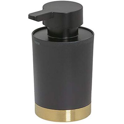 Tiger Tune Zeepdispenser vrijstaand, 6.8x12.4x8.3x8.3 cm, Messing geborsteld/Zwart Tiger Tune Zeepdispenser vrijstaand, 6.8x12.4x8.3x8.3 cm, Messing geborsteld/Zwart