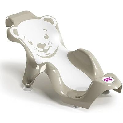 OKBABY Buddy Anatomische ligstoel met zitting van antislip rubber voor het baden van pasgeborenen, 0-8 maanden (8 kg) Grijs OKBABY Buddy Anatomische ligstoel met zitting van antislip rubber voor het baden van pasgeborenen, 0-8 maanden (8 kg) Grijs