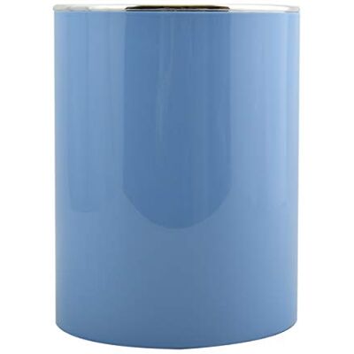 MSV Bad serie Aspen Design afvalemmer met kanteldeksel, 6 liter, (diameter x hoogte) ca. 18,5 x 26 cm Pastelblauw MSV Bad serie Aspen Design afvalemmer met kanteldeksel, 6 liter, (diameter x hoogte) ca. 18,5 x 26 cm Pastelblauw