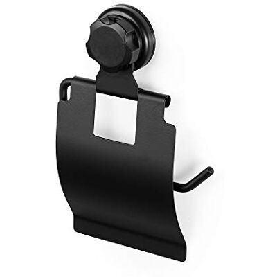 Compactor Bestlock RAN9781 Toiletpapierhouder met zuignap, zwart, 14,8 x 3,3 x 22,5 cm Compactor Bestlock RAN9781 Toiletpapierhouder met zuignap, zwart, 14,8 x 3,3 x 22,5 cm