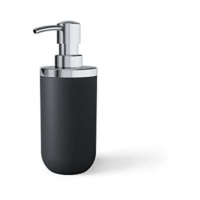 Umbra Soap Pump. Junip Zeepdispenser, Vloeibare Zeeppomp voor Badkamer Wastafel of Keukengootsteen, Gemaakt van Matzwarte Steenhars Umbra Soap Pump. Junip Zeepdispenser, Vloeibare Zeeppomp voor Badkamer Wastafel of Keukengootsteen, Gemaakt van Matzwarte Steenhars