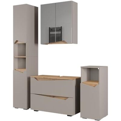 Vicco Badkamermeubel "Marelle", grège, 80 cm Vicco Badkamermeubel "Marelle", grège, 80 cm