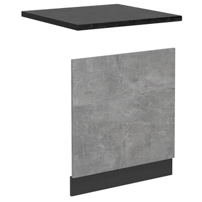 Vicco Vaatwastafelpaneel R-Line, beton, 60 cm, AP antraciet Vicco Vaatwastafelpaneel R-Line, beton, 60 cm, AP antraciet