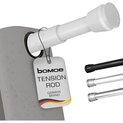 bomoe douchegordijnstang uittrekbaar zonder boren aluminium badkamer 140-260 cm witte telescopische badkuip kleding antislip stang klem schroeven Neptun bomoe douchegordijnstang uittrekbaar zonder boren aluminium badkamer 140-260 cm witte telescopische badkuip kleding antislip stang klem schroeven Neptun