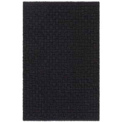 Jotex Panama Badmat van katoenen stof, zwart, 80 x 150 cm Jotex Panama Badmat van katoenen stof, zwart, 80 x 150 cm