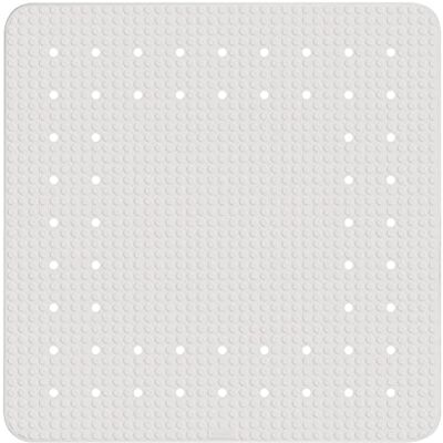 WENKO Mirasol douchemat wit antislip douchemat met zuignappen, natuurlijk rubber, 54 x 54 cm, wit WENKO Mirasol douchemat wit antislip douchemat met zuignappen, natuurlijk rubber, 54 x 54 cm, wit