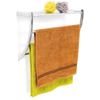Relaxdays 10020133 handdoekrek wandrek badkamer toilet handdoek staal chroom h x b x d 43 x 56 x 23 cm opslag zilver Relaxdays 10020133 handdoekrek wandrek badkamer toilet handdoek staal chroom h x b x d 43 x 56 x 23 cm opslag zilver