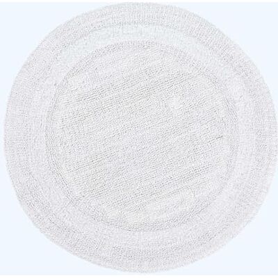 HOMESCAPES Badmat, rond, 1600 g/m², extra zacht, 100% katoen, omkeerbaar, antislip, wasbaar, super absorberend, sneldrogend, wit, 80 cm HOMESCAPES Badmat, rond, 1600 g/m², extra zacht, 100% katoen, omkeerbaar, antislip, wasbaar, super absorberend, sneldrogend, wit, 80 cm