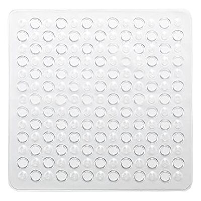 Gedy G-Maim antislip douche met zuignappen, afmetingen: 50 x 50 cm, badkuip van kunsthars, transparant, design R&S, vervaardigd in Italië, machinewasbaar, Unica Gedy G-Maim antislip douche met zuignappen, afmetingen: 50 x 50 cm, badkuip van kunsthars, transparant, design R&S, vervaardigd in Italië, machinewasbaar, Unica