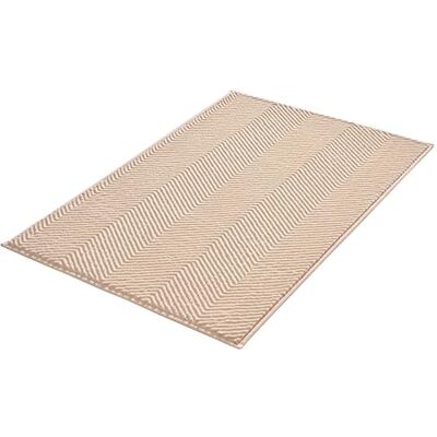 Kleine Wolke Zigzag Badmat, 70 x 120 cm, zandbeige Kleine Wolke Zigzag Badmat, 70 x 120 cm, zandbeige