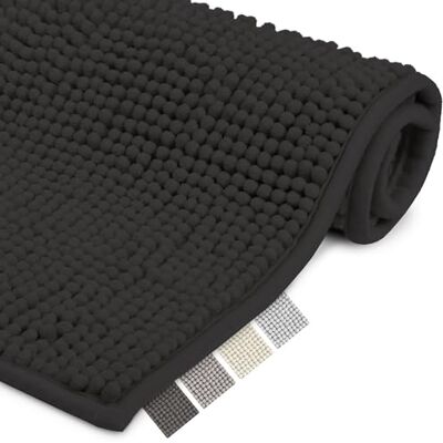 Beautissu BeauMare Badmat, absorberend, 50 x 80 cm, microvezel, antislip, zwart Beautissu BeauMare Badmat, absorberend, 50 x 80 cm, microvezel, antislip, zwart