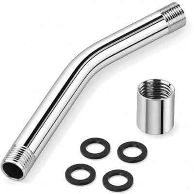 Zuuyye 2 stuks douchekopverlenging, 1,27 cm douchearm Verhoogt de positie van de douche, roestvrij staal, ideaal voor zonnedouche, tuindouche, aansluiting 1/2 inch Zuuyye 2 stuks douchekopverlenging, 1,27 cm douchearm Verhoogt de positie van de douche, roestvrij staal, ideaal voor zonnedouche, tuindouche, aansluiting 1/2 inch