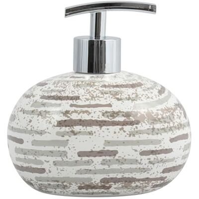 MSV Zeepdispenser van keramiek, baksteen, beige MSV Zeepdispenser van keramiek, baksteen, beige