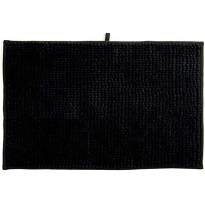 MSV Badmat, badmat, douchemat, chenille, hoogpolig badmat, 40 x 60 cm, zwart MSV Badmat, badmat, douchemat, chenille, hoogpolig badmat, 40 x 60 cm, zwart