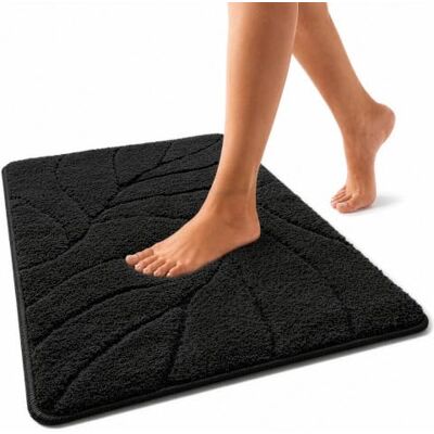 Floordirekt Badmat, extra zacht en sneldrogend, met antislip achterkant, badmat (Maris) (zwart, 80 x 150 cm) Floordirekt Badmat, extra zacht en sneldrogend, met antislip achterkant, badmat (Maris) (zwart, 80 x 150 cm)