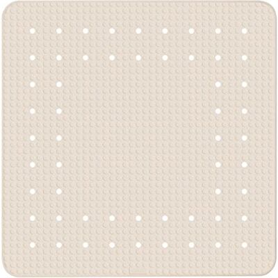 WENKO Mirasol douchemat beige antislip douchemat met zuignappen, natuurlijk rubber, 54 x 54 cm, beige WENKO Mirasol douchemat beige antislip douchemat met zuignappen, natuurlijk rubber, 54 x 54 cm, beige