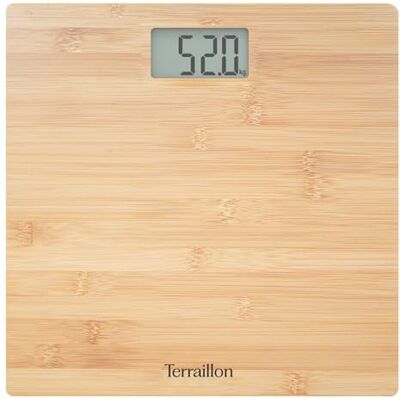 Terraillon Personenweegschaal, bamboe, ultra vlak, LCD-display, capaciteit 150 kg, bamboe Terraillon Personenweegschaal, bamboe, ultra vlak, LCD-display, capaciteit 150 kg, bamboe