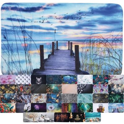 Sanilo Badmat, antislip, zonsondergang, 50 x 80 cm Absorberende en zeer zachte douchemat, sneldrogend en wasbaar Sanilo Badmat, antislip, zonsondergang, 50 x 80 cm Absorberende en zeer zachte douchemat, sneldrogend en wasbaar