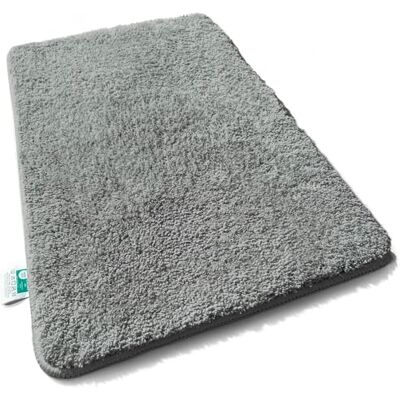 casa pura Badmat, hoogpolig, zacht, pluizig, shaggy-look, antislip, wasbaar, getest op schadelijke stoffen, 16 kleuren en 6 maten, donkergrijs, 80 x 150 cm casa pura Badmat, hoogpolig, zacht, pluizig, shaggy-look, antislip, wasbaar, getest op schadelijke stoffen, 16 kleuren en 6 maten, donkergrijs, 80 x 150 cm