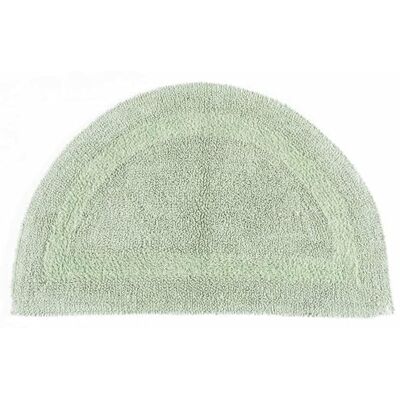 HOMESCAPES Halfronde badmat, 1600 g/m², extra zacht, 100% katoen, omkeerbaar, antislip, wasbaar, super absorberend, sneldrogend, saliegroen, 50 x 80 cm HOMESCAPES Halfronde badmat, 1600 g/m², extra zacht, 100% katoen, omkeerbaar, antislip, wasbaar, super absorberend, sneldrogend, saliegroen, 50 x 80 cm