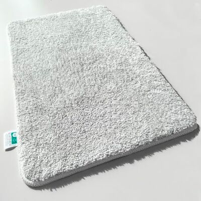 casa pura Sky Soft Badmat, hoogpolig, zacht en pluizig, badmat in Shaggy-look, antislip, wasbaar, Oeko-Tex 100 gecertificeerd, wit, 70 x 120 cm casa pura Sky Soft Badmat, hoogpolig, zacht en pluizig, badmat in Shaggy-look, antislip, wasbaar, Oeko-Tex 100 gecertificeerd, wit, 70 x 120 cm
