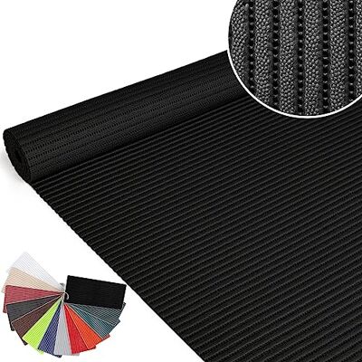 ANRO Antislip badmat van zacht schuim, zwart, 180 x 130 cm ANRO Antislip badmat van zacht schuim, zwart, 180 x 130 cm