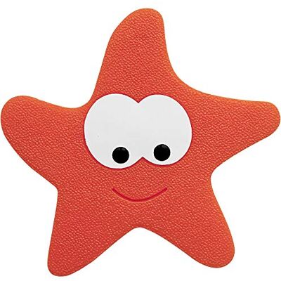 Spirella Set van 5 douchematten, rood, collectie Starfy, pvc Spirella Set van 5 douchematten, rood, collectie Starfy, pvc