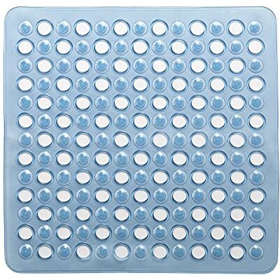 Gedy G-Maim antislip douche met zuignappen, afmetingen: 50 x 50 cm, harsbad, blauwe afwerking, R&S design, gemaakt in Italië, machinewasbaar tapijt, Unica Gedy G-Maim antislip douche met zuignappen, afmetingen: 50 x 50 cm, harsbad, blauwe afwerking, R&S design, gemaakt in Italië, machinewasbaar tapijt, Unica