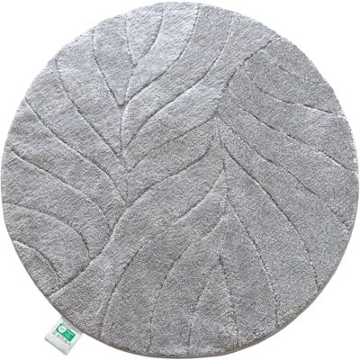 Floordirekt Extra zachte en sneldrogende badmat met antislip achterkant (Maris) (zilver, rond, 120 cm) Floordirekt Extra zachte en sneldrogende badmat met antislip achterkant (Maris) (zilver, rond, 120 cm)