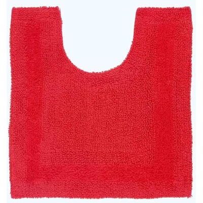 HOMESCAPES Luxe toiletmat, 1600 g/m², extra zacht, 100% katoen, omkeerbaar, antislip, wasbaar, super absorberend, sneldrogend, toiletmat, rood, 50 x 55 cm HOMESCAPES Luxe toiletmat, 1600 g/m², extra zacht, 100% katoen, omkeerbaar, antislip, wasbaar, super absorberend, sneldrogend, toiletmat, rood, 50 x 55 cm