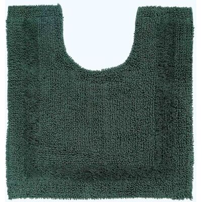 HOMESCAPES Luxe toiletmat, 1600 g/m², extra zacht, 100% katoen, omkeerbaar, antislip, wasbaar, super absorberend, sneldrogend, bosgroen, 50 x 55 cm HOMESCAPES Luxe toiletmat, 1600 g/m², extra zacht, 100% katoen, omkeerbaar, antislip, wasbaar, super absorberend, sneldrogend, bosgroen, 50 x 55 cm