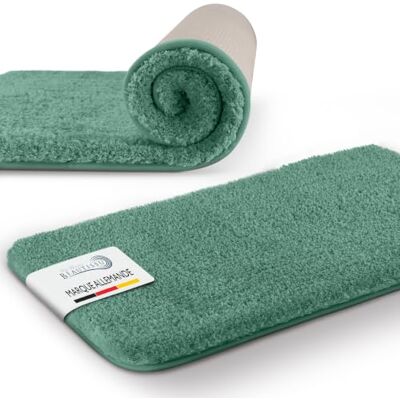Beautissu Badmat, absorberend, antislip, geschikt voor verwarming 60 x 100 cm, mintgroen, pluizig, extra dik, hoogpolig shaggy, wasbaar, groot, groen BeauMare FL Beautissu Badmat, absorberend, antislip, geschikt voor verwarming 60 x 100 cm, mintgroen, pluizig, extra dik, hoogpolig shaggy, wasbaar, groot, groen BeauMare FL
