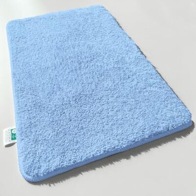 casa pura hoogpolige badmat Sky Soft zacht, pluizig badkamertapijt in Shaggy look antislip wasbare badmat getest op schadelijke stoffen 16 kleuren in 6 maten (70 x 120 cm, lichtblauw) casa pura hoogpolige badmat Sky Soft zacht, pluizig badkamertapijt in Shaggy look antislip wasbare badmat getest op schadelijke stoffen 16 kleuren in 6 maten (70 x 120 cm, lichtblauw)