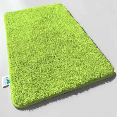 casa pura Sky Soft Badmat, hoogpolig, zacht en pluizig, badmat in Shaggy-look, antislip, wasbaar, Oeko-Tex 100 gecertificeerd, citroen, 80 x 150 cm casa pura Sky Soft Badmat, hoogpolig, zacht en pluizig, badmat in Shaggy-look, antislip, wasbaar, Oeko-Tex 100 gecertificeerd, citroen, 80 x 150 cm