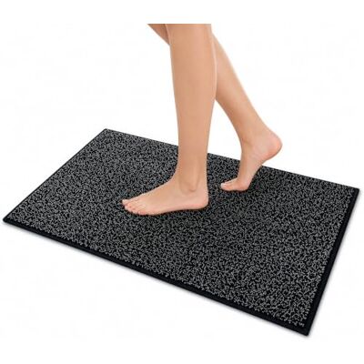 Floordirekt NASA Badmat, antraciet, 60 x 90 cm, zacht en duurzaam, versterkte randen, waterabsorberend en onderhoudsvriendelijk Floordirekt NASA Badmat, antraciet, 60 x 90 cm, zacht en duurzaam, versterkte randen, waterabsorberend en onderhoudsvriendelijk