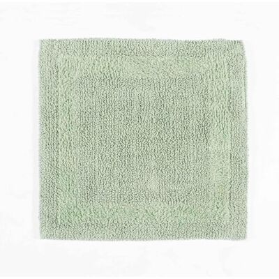 HOMESCAPES Kleine luxe badmat 1600 g/m² extra zacht, 100% katoen, omkeerbaar, antislip, wasbaar, super absorberend, sneldrogend, saliegroen, 50 x 50 cm, vierkant HOMESCAPES Kleine luxe badmat 1600 g/m² extra zacht, 100% katoen, omkeerbaar, antislip, wasbaar, super absorberend, sneldrogend, saliegroen, 50 x 50 cm, vierkant
