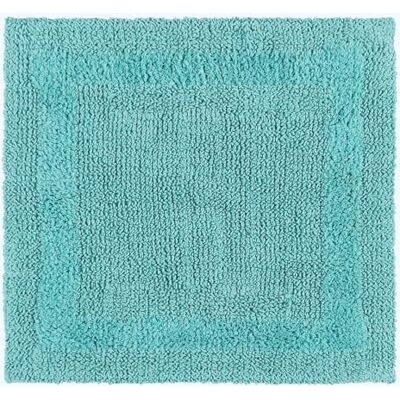 HOMESCAPES Kleine luxe badmat, 1600 g/m², superzacht, 100% katoen, omkeerbaar, antislip, wasbaar, super absorberend, sneldrogend, aqua blauw HOMESCAPES Kleine luxe badmat, 1600 g/m², superzacht, 100% katoen, omkeerbaar, antislip, wasbaar, super absorberend, sneldrogend, aqua blauw